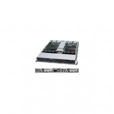 Supermicro SuperChassis CSE-808BT-1K28B Two Nodes 1280W 1U Rackmount Server Chassis (Black)