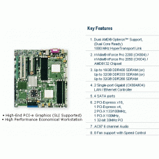 Supermicro H8DCI-O Opteron 200/PCI-E/Dual GbE Server Motherboard