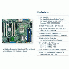 Supermicro PDSME+-O Pentium D/ Intel 3010/ DDR2/ PCI-E/ SATA2/ V&2GbE Motherboard