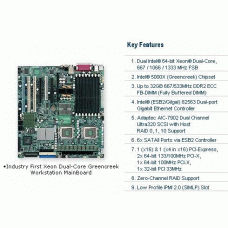 Supermicro X7DA8 Dual LGA771 Xeon/ Intel 5000X/ PCIE/ 2GbE/ EATX Motherboard