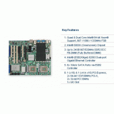 Supermicro X7DAL-E+ Dual LGA771 Xeon/ Intel 5000X/ FB-DIMM/ PCI-E/ A&2GbE/ ATX Server Motherboard