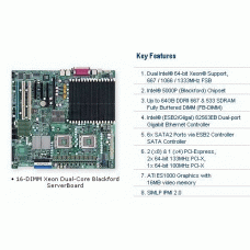 Supermicro X7DBE+ Dual LGA771 Xeon/ Intel 5000P/ PCIE/ 2GbE/ EATX Motherboard