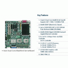 Supermicro X7DBE-B Dual LGA 771 Xeon/ 5000P/ DDR2/ PCI-E/ V&2GbE Server Motherboard, Bulk
