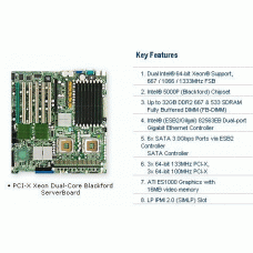 Supermicro X7DBE-X Dual LGA771 Xeon/ Intel 5000P/ PCIX/ 2GbE/ EATX Motherboard
