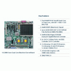 Supermicro X7DBi+ Dual LGA771 Xeon/ Intel 5000P/ PCIE/ V&2GbE/ EATX Motherboard