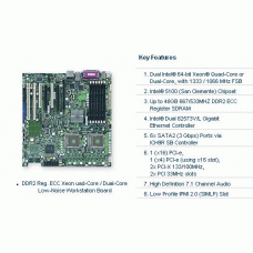Supermicro X7DCA-i Dual LGA771 Xeon/ Intel 5100/ FSB 1333/ PCI-E/ A&2GbE/ EATX Server Motherboard
