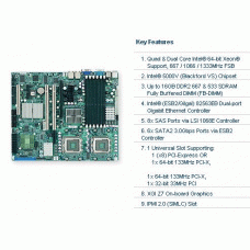 Supermicro X7DVL-3 Dual LGA771 Xeon/ Intel 5000V/ FSB1333/ PCI-E/ V&2GbE/ ATX Server Motherboard