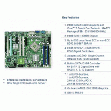 Supermicro X7SB4-O LGA775/ Intel 3210/ FSB 1333/ DDR2-800/ RAID/ V&2GbE/ ATX Server Motherboard