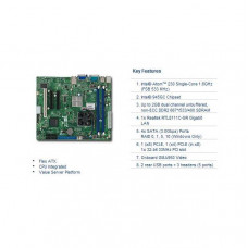 Supermicro X7SLA-L-B Atom 230/ Intel 945GC/ RAID/ V&GbE/ Flex ATX Motherboard, Bulk