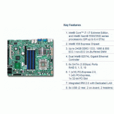 Supermicro X8STI-F LGA1366/ Intel X58/ DDR3-1333/ V&2GbE/ ATX Server Motherboard, Bulk