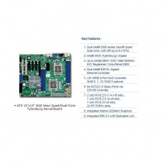 Supermicro X8DTL-iF Dual LGA1366 Xeon/ Intel 5500/ DDR3/ V&2GbE/ ATX Server Motherboard, Retail