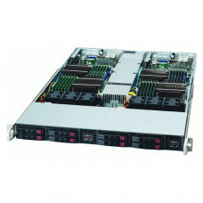 Supermicro SuperServer SYS-1026TT-TF Two Node Dual LGA1366 1200W 1U Rackmount Server Barebone System (Black)