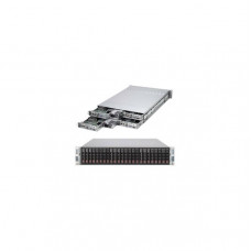 Supermicro SuperServer SYS-2027TR-H71QRF Four Node Dual LGA2011 1620W 2U Rackmount Server Barebone System (Black)