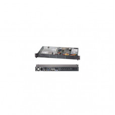 Supermicro SuperServer SYS-5017A-EF Intel Atom S1260 200W 1U Rackmount Server Barebone System (Black)