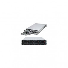 Supermicro SuperServer SYS-6027TR-H71RF Four Node Dual LGA2011 1620W 2U Rackmount Server Barebone System (Black)