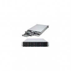 Supermicro SuperServer SYS-6027TR-HTRF Four Node Dual LGA2011 1620W 2U Rackmount Server Barebone System (Black)