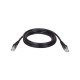 Tripp Lite N001-025-BK 25ft Cat5e Stranded UTP Snagless Molded Patch Cable (Black) 